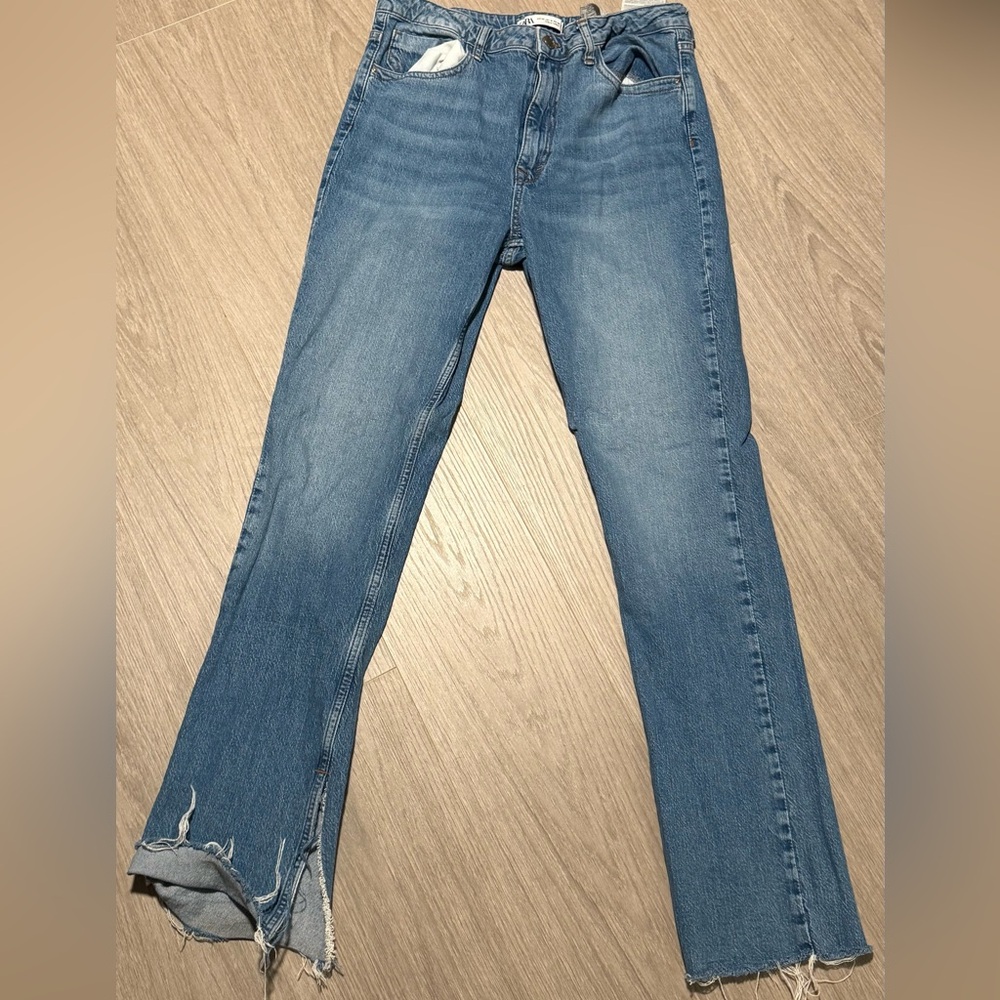 Zara Light Blue Flare Jeans